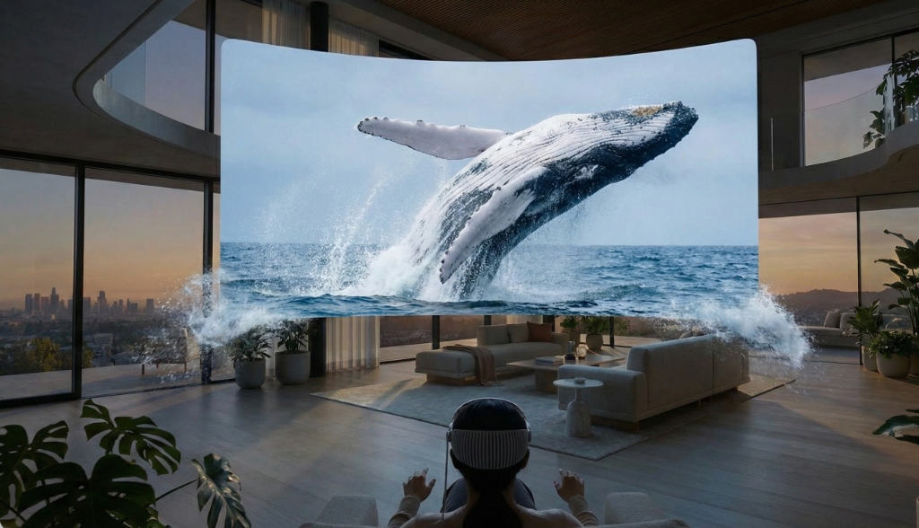 Immersive whale encounter